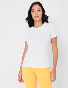 Playera blanca de online dama