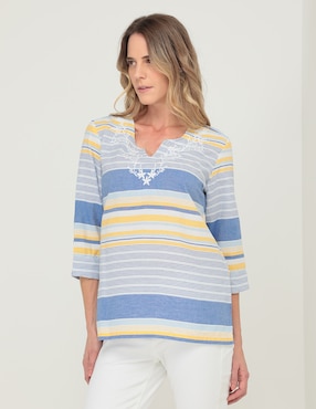 Blusa Weekend manga 3/4 para mujer