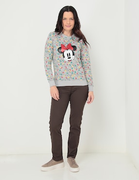 Pantalón capri slim para mujer