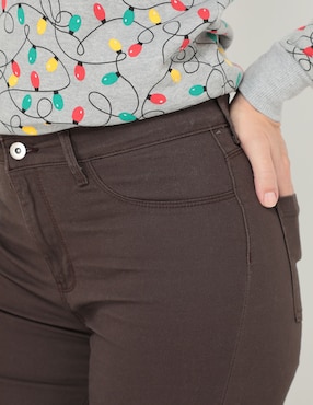 Pantalón capri slim para mujer