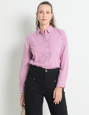 Blusa Camisera Weekend Manga Larga Para Mujer