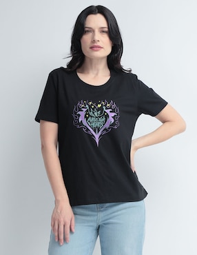 Playera Manga Corta Disney Dtr Cuello Redondo Para Mujer