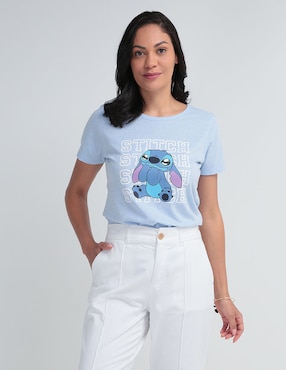 Playera Manga Corta Disney Dtr Cuello Redondo Para Mujer