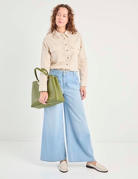 Blusa manga larga para mujer