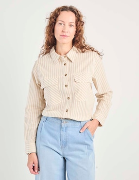 Blusa manga larga para mujer