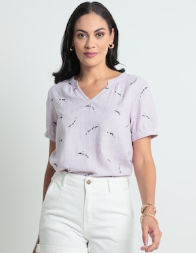 Blusa Weekend Manga Corta Para Mujer