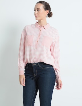 Blusa Camisera Weekend Manga Larga Para Mujer