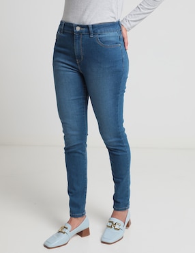 Jeans Straight Weekend Corte Cintura Para Mujer