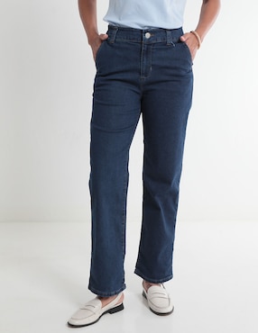 Jeans Straight Weekend Corte Cintura Para Mujer