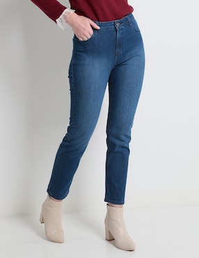 Jeans Slim Weekend Corte Cintura Para Mujer