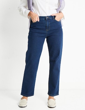 Jeans Straight Weekend Corte Cintura Para Mujer