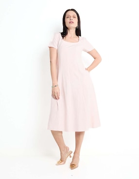 Vestido A La Rodilla Casual Weekend Para Mujer