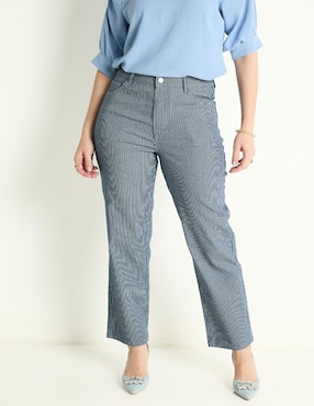 Jeans Straight Weekend Corte Cintura Para Mujer