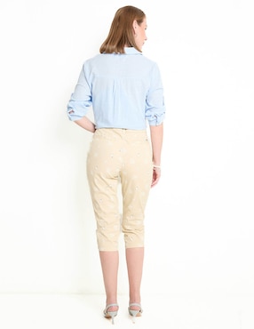 Pantalón capri Weekend slim para mujer
