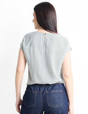 Blusa manga corta para mujer