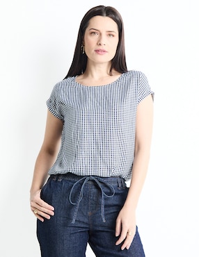 Blusa manga corta para mujer