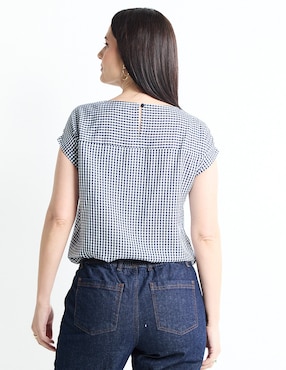 Blusa manga corta para mujer