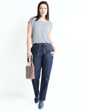 Blusa manga corta para mujer