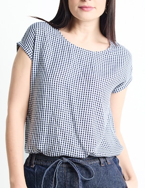 Blusa manga corta para mujer