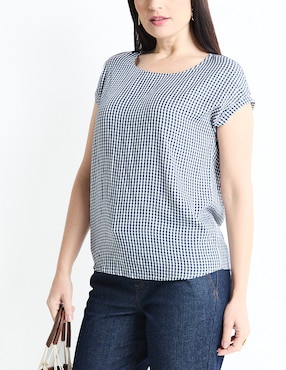 Blusa manga corta para mujer