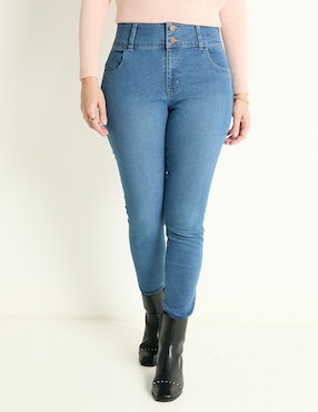 Jeans Skinny Weekend Corte Cintura Alta Para Mujer