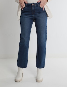 Jeans Straight Weekend Corte Cintura Para Mujer