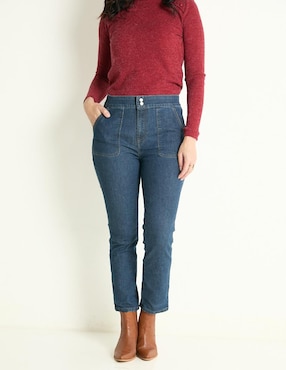 Jeans Slim Weekend Corte Cintura Para Mujer