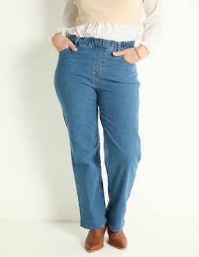 Jeans Straight Weekend Corte Cintura Para Mujer