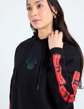 Sudadera con capucha y bolsa Disney Dtr Minnie Mouse para mujer