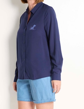 Blusa manga larga para mujer