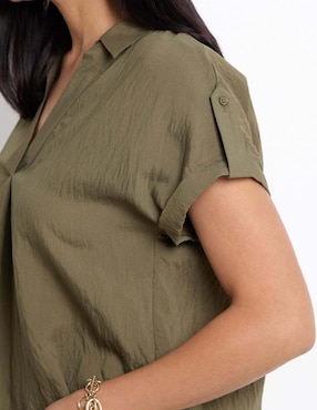 Blusa manga corta para mujer