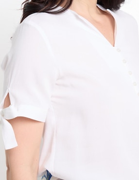 Blusa manga corta para mujer