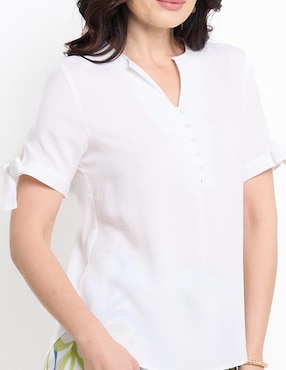Blusa manga corta para mujer