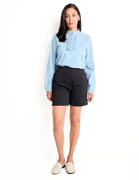 Blusa manga larga para mujer