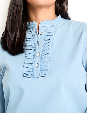 Blusa manga larga para mujer