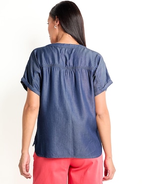 Blusa manga corta para mujer