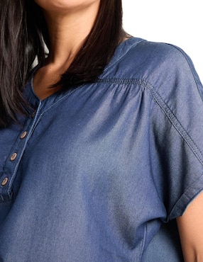 Blusa manga corta para mujer