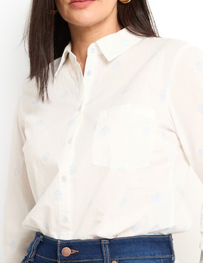 Blusa manga larga para mujer