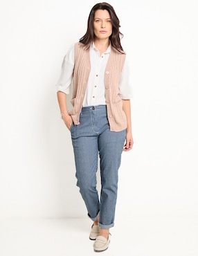 Pantalón chino slim para mujer