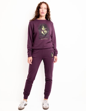 Pants regular Disney Dtr Maléfica con agujeta para mujer