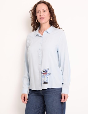 Blusa manga larga para mujer