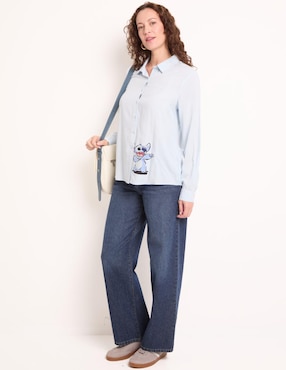 Blusa manga larga para mujer