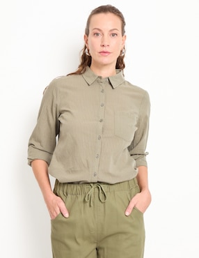 Blusa manga larga para mujer