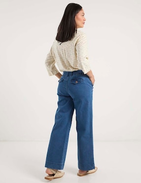 Jeans amplio cintura media Weekend para mujer