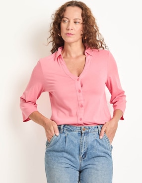 Blusa manga 3/4 para mujer