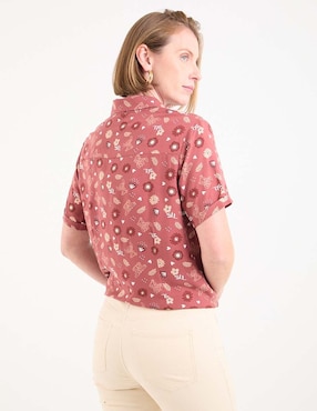 Blusa manga corta para mujer