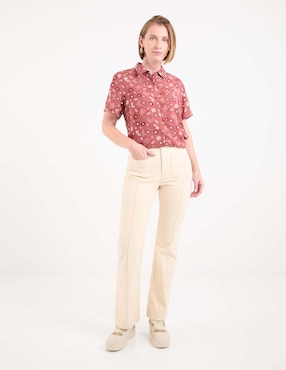 Blusa manga corta para mujer