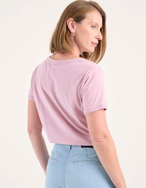 Playera manga corta Disney DTR cuello redondo para mujer