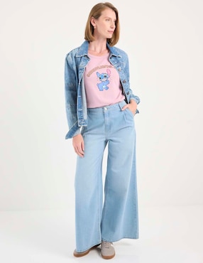Playera manga corta Disney DTR cuello redondo para mujer