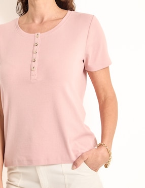 Playera manga corta Weekend cuello redondo para mujer